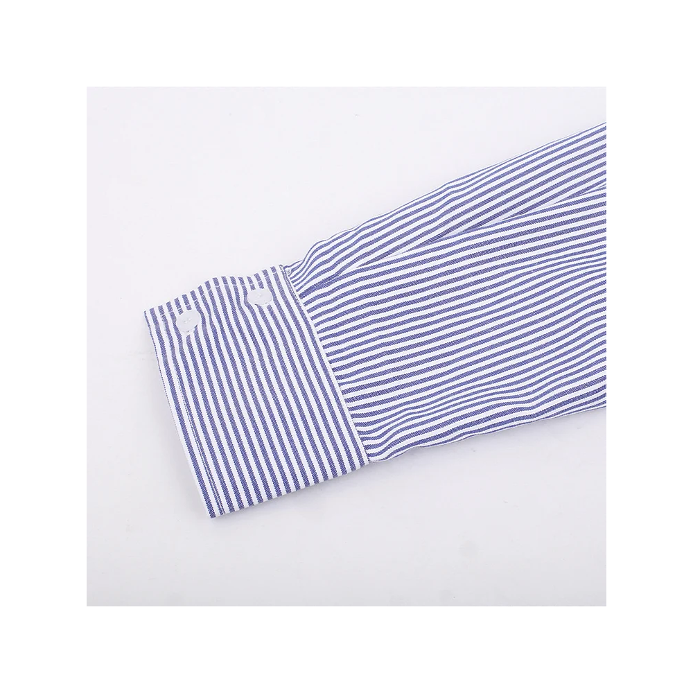 Sexy Girl Statement Stripes Color Block Shirt Collar Long Sleeve Crop Top