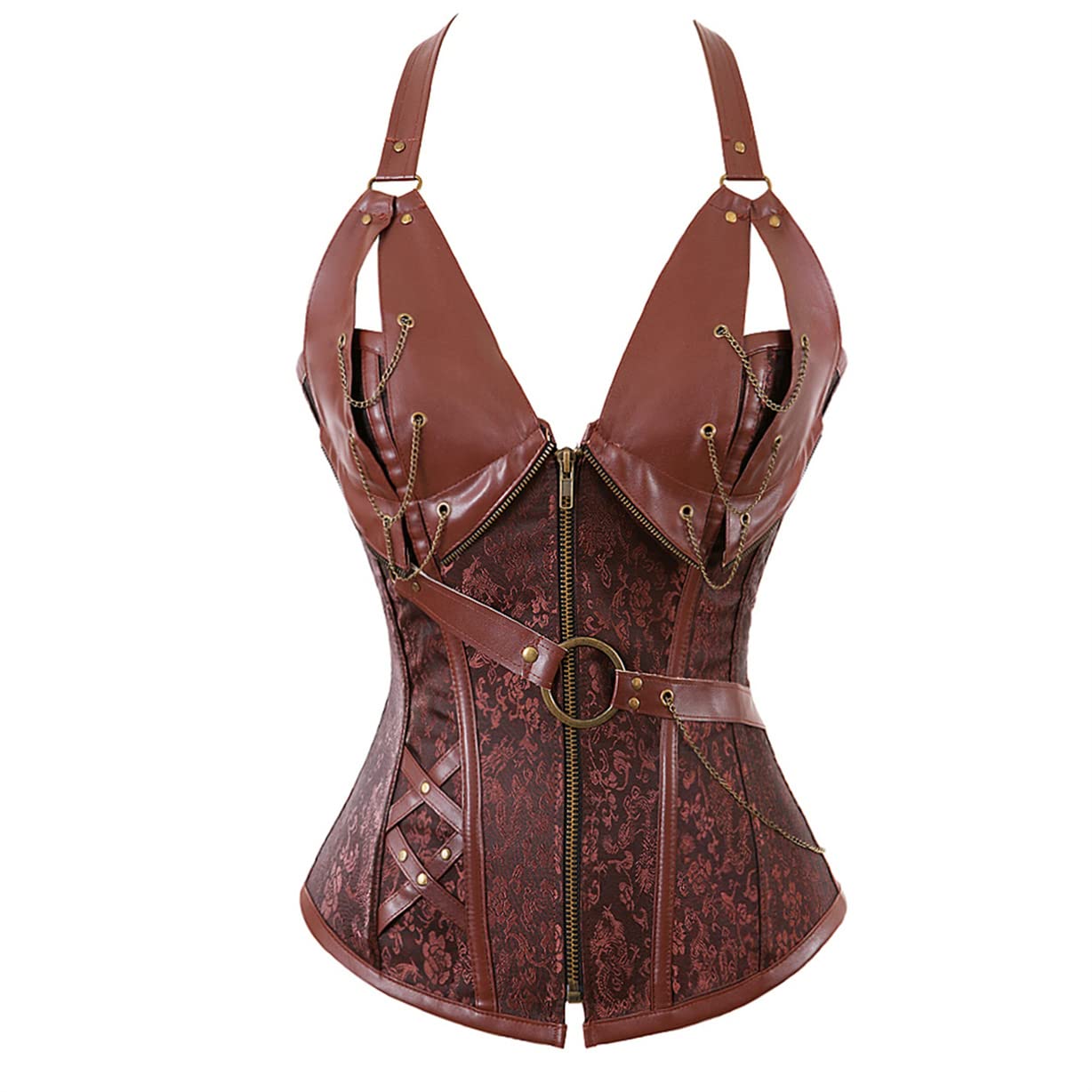 Steampunk  Leather Corset Tops for Women